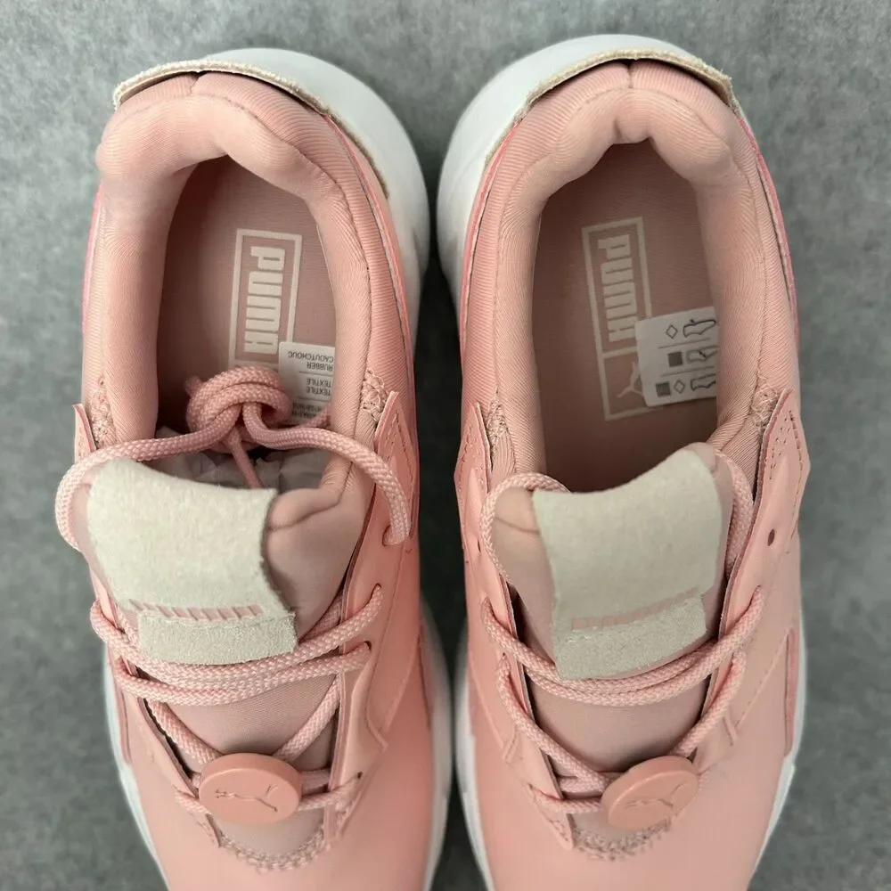 Puma Sneakers Fier Nitro Lthr Lace Up Pink Casual Shoes Women Size 7
